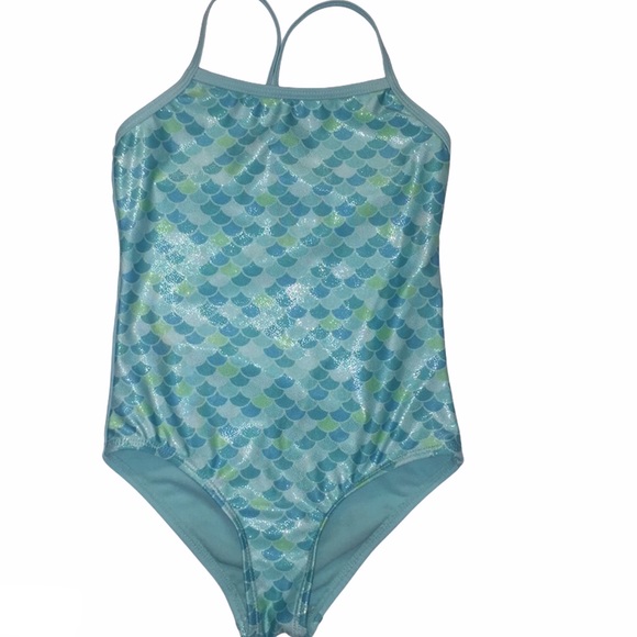 Wonder Nation Aqua Mint Bathing Suit XS/XCH (4-5) - Picture 3 of 8